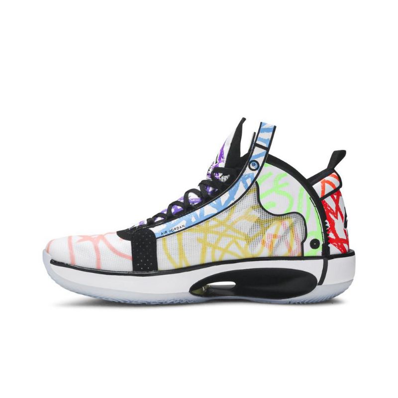 Air Jordan 34 Zion Williamson Valkoiset Moniväriset Miesten Kengät