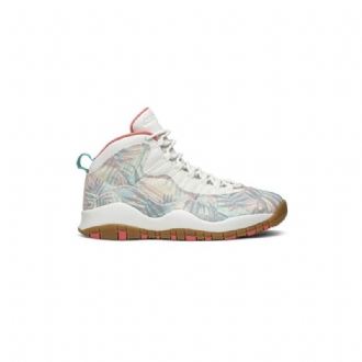 Air Jordan 10 Retrovalkoiset Moniväriset Miesten Kengät