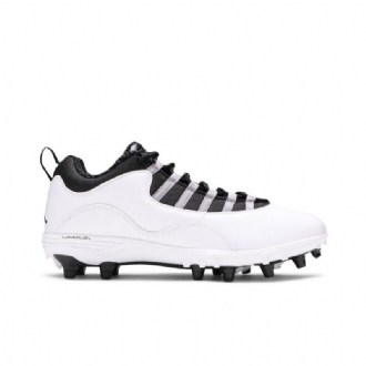 Air Jordan 10 Td Low Valkoinen Harmaa Mustat Miesten Kengät