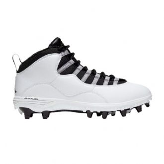Air Jordan 10 Td Mid Valkoinen Harmaa Mustat Miesten Kengät