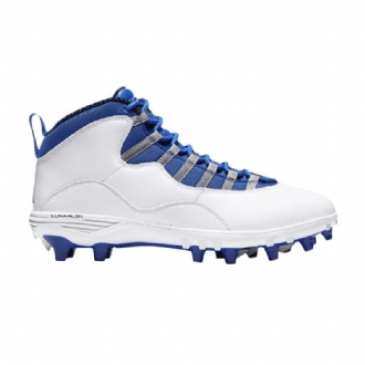 Air Jordan 10 Td Mid Valkoinen Harmaa Siniset Miesten Kengät