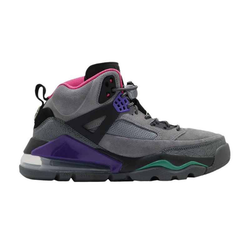 Air Jordan Spizike 270 Saappaiden Harmaa Musta Vaaleanpunainen Violetti Miesten Kengät