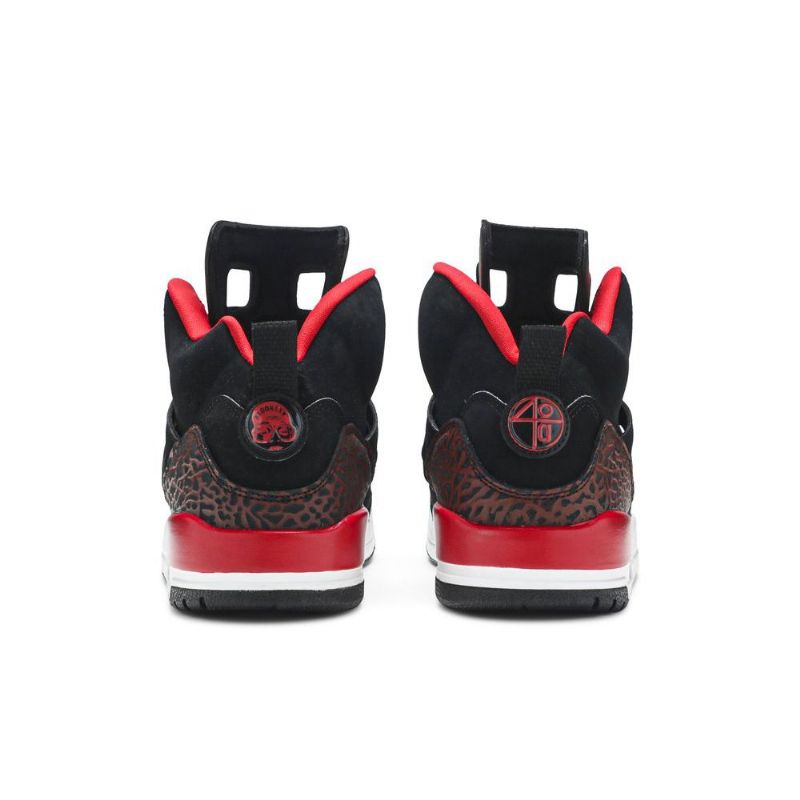 Air Jordan Spizike Mustat Punaiset Valkoiset Miesten Kengät