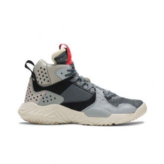 Air Jordan Delta Mid Harmaa Mustat Punaiset Miesten Kengät