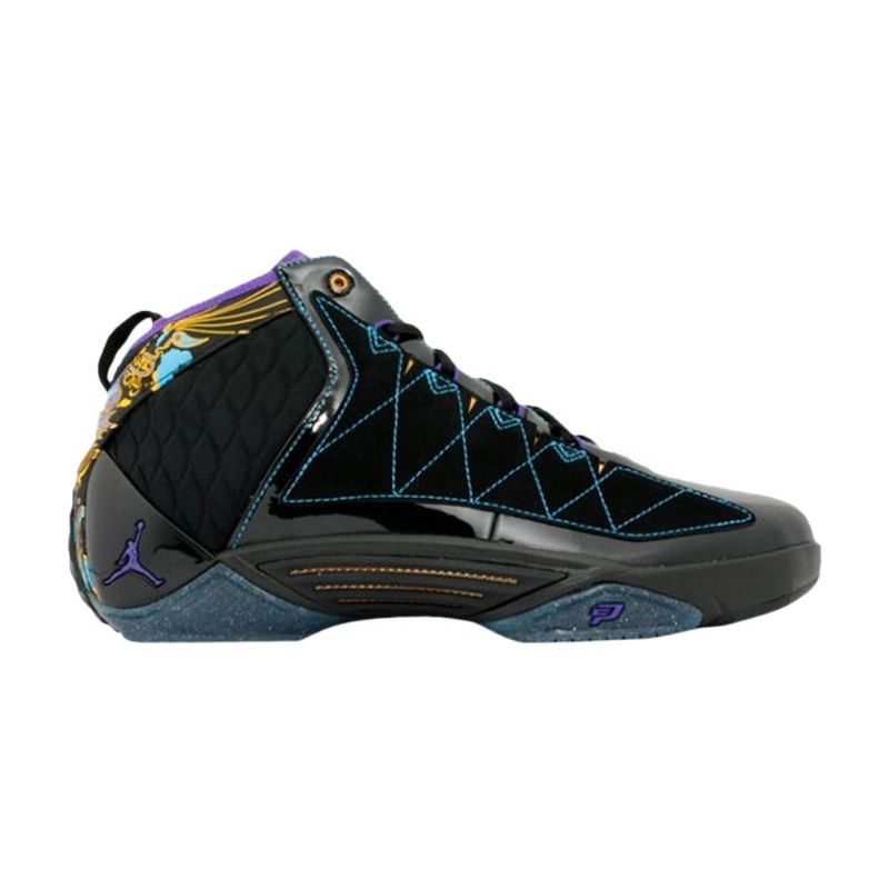Air Jordan Cp3 Cp3.ii Musta Purppura Sininen Keltainen Miesten Kengät