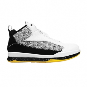 Air Jordan Cp3 Cp3.iii Valkoinen Keltainen Musta Miesten Kengät