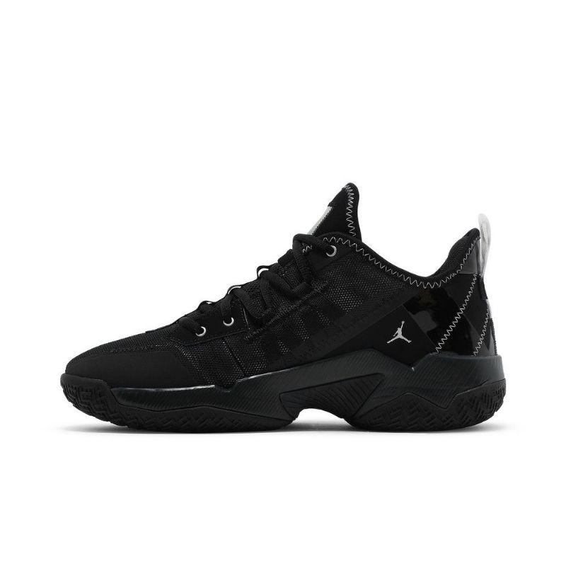 Air Jordan Westbrook One Take 2 Mustat Harmaat Hopeiset Miesten Kengät