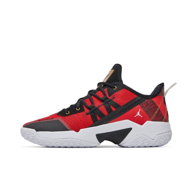 Air Jordan Westbrook One Take 2 Pf Punaiset Mustakultaiset Miesten Kengät