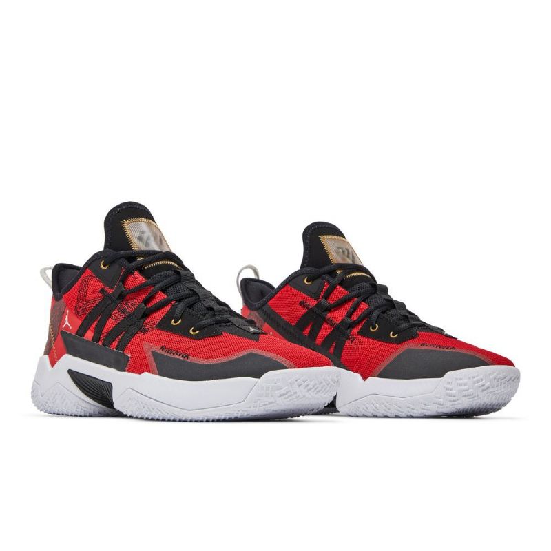 Air Jordan Westbrook One Take 2 Pf Punaiset Mustakultaiset Miesten Kengät
