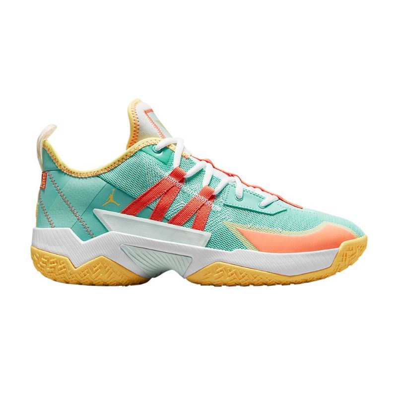 Air Jordan Westbrook One Take 2 Turkoosia Oranssia Kultaa Miesten Kenkiä