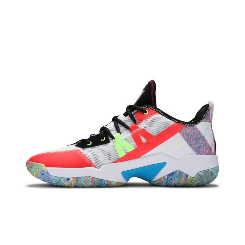 Air Jordan Westbrook One Take 2 Valkoiset Moniväriset Miesten Kengät