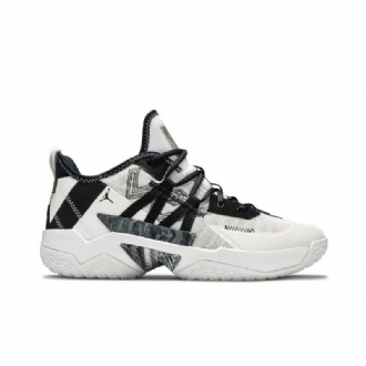 Air Jordan Westbrook One Take 2 Valkoista Mustaa Harmaata Miesten Kenkiä