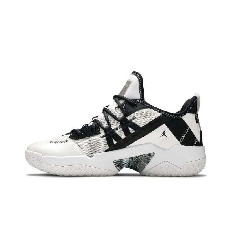 Air Jordan Westbrook One Take 2 Valkoista Mustaa Harmaata Miesten Kenkiä