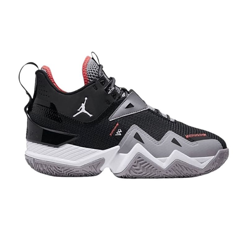 Air Jordan Westbrook One Take Mustat Harmaat Vaaleanpunaiset Miesten Kengät