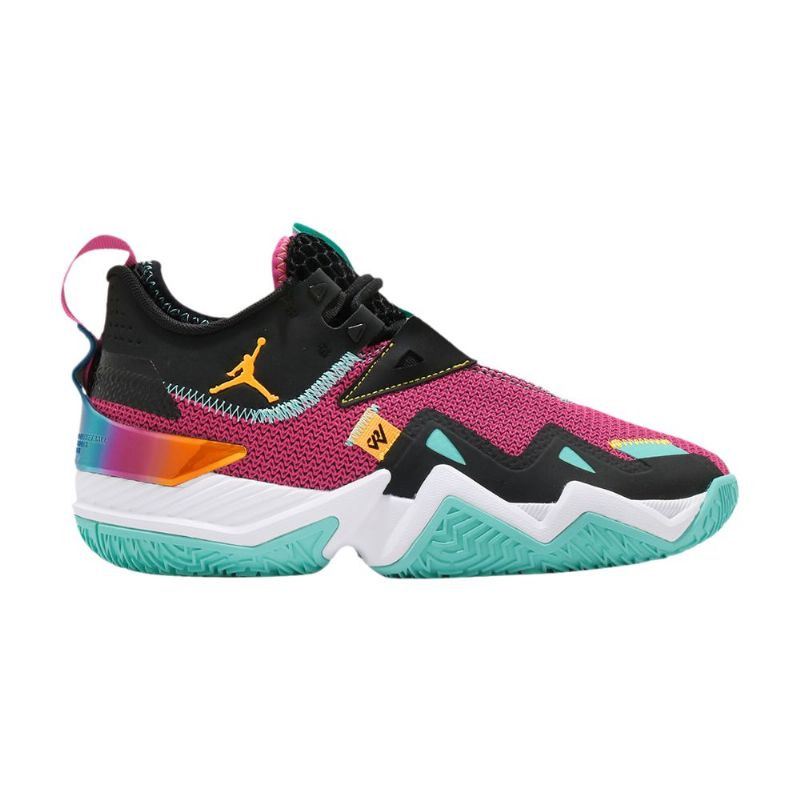Air Jordan Westbrook One Take Pf Vaaleanpunaiset Mustat Turkoosi Oranssit Miesten Kengät