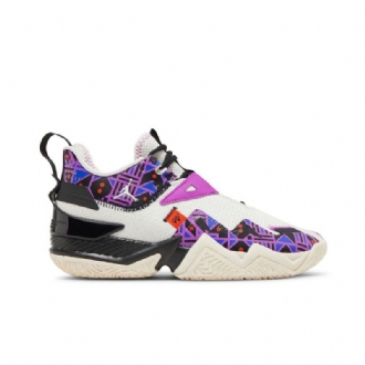 Air Jordan Westbrook One Take Valkoiset Mustat Purppurat Miesten Kengät