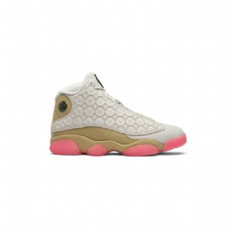 Air Jordan 13 Retro Valkoinen Kulta Vaaleanpunaiset Miesten Kengät
