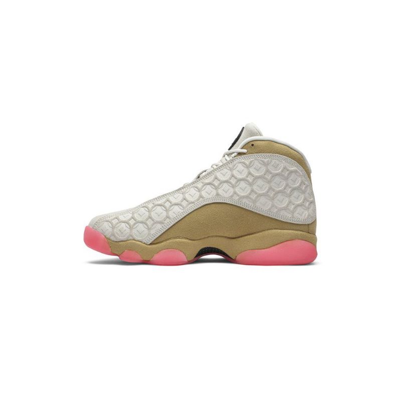 Air Jordan 13 Retro Valkoinen Kulta Vaaleanpunaiset Miesten Kengät