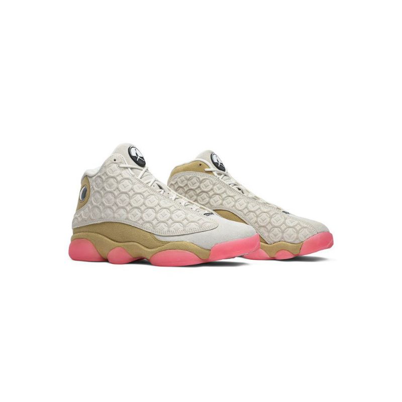 Air Jordan 13 Retro Valkoinen Kulta Vaaleanpunaiset Miesten Kengät
