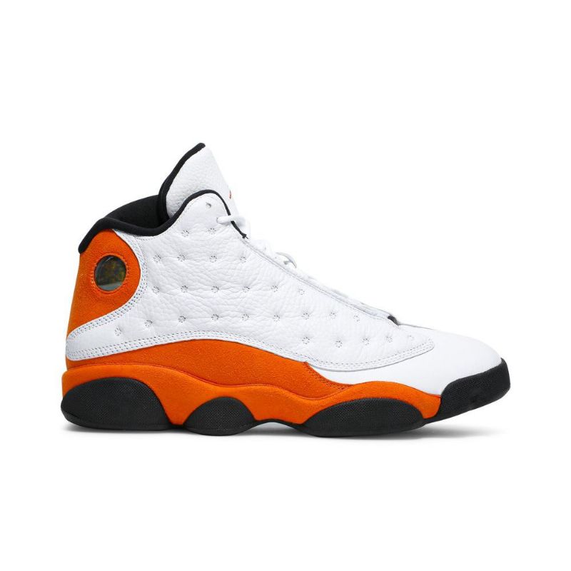 Air Jordan 13 Retro Valkoinen Oranssi Musta Miesten Kengät