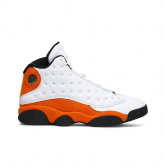Air Jordan 13 Retro Valkoinen Oranssi Musta Miesten Kengät