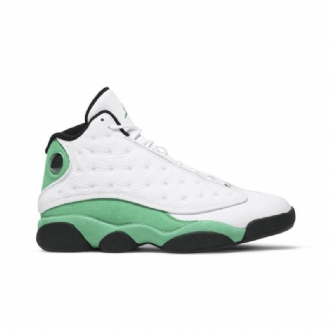 Air Jordan 13 Retro Valkoinen Vihreä Musta Miesten Kengät