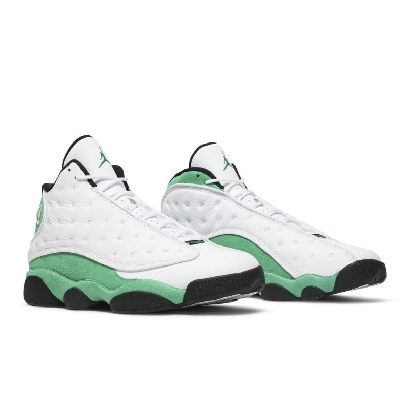 Air Jordan 13 Retro Valkoinen Vihreä Musta Miesten Kengät
