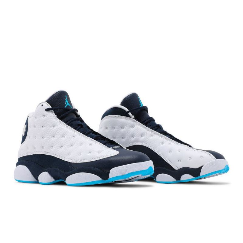 Air Jordan 13 Retrovalkoiset Laivastonsiniset Miesten Kengät