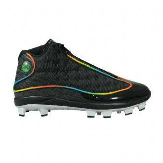 Air Jordan 13 Solefly Mcs Mustat Moniväriset Miesten Kengät