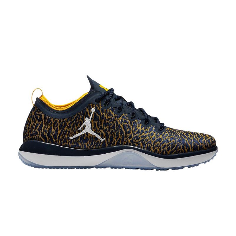 Air Jordan Trainer 1 Matalat Laivastonsiniset Keltaiset Valkoiset Miesten Kengät