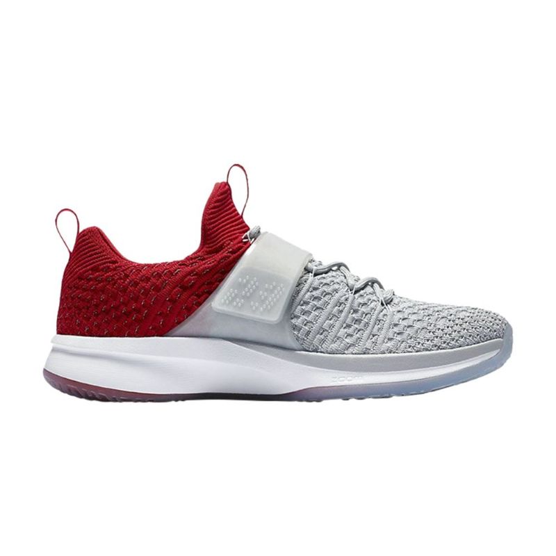 Air Jordan Trainer 2 Flyknit Harmaa Punainen Hopea Miesten Kengät