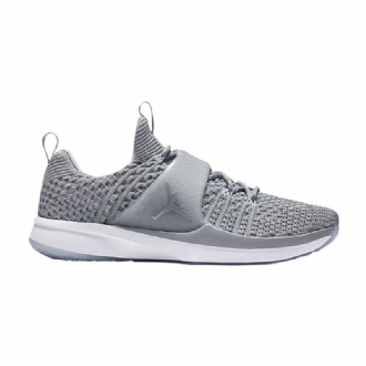 Air Jordan Trainer 2 Flyknit Harmaavalkoiset Miesten Kengät