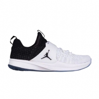 Air Jordan Trainer 2 Flyknit Valkoinen Musta Miesten Kengät