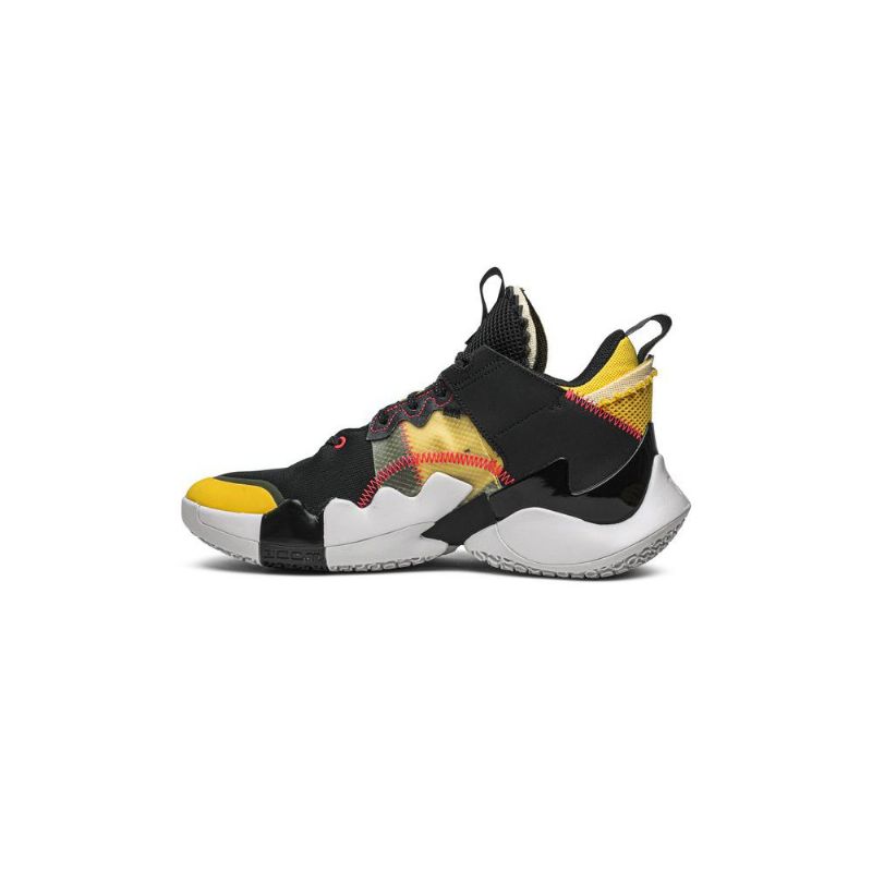 Air Jordan Why Not Zer0.2 Musta Keltainen Punainen Harmaa Miesten Kengät