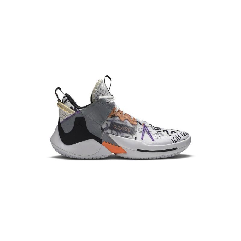Air Jordan Why Not Zer0.2 Se Valkoinen Oranssi Harmaa Musta Miesten Kengät