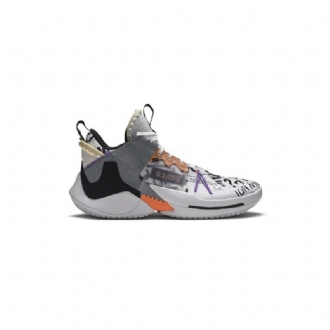 Air Jordan Why Not Zer0.2 Se Valkoinen Oranssi Harmaa Musta Miesten Kengät