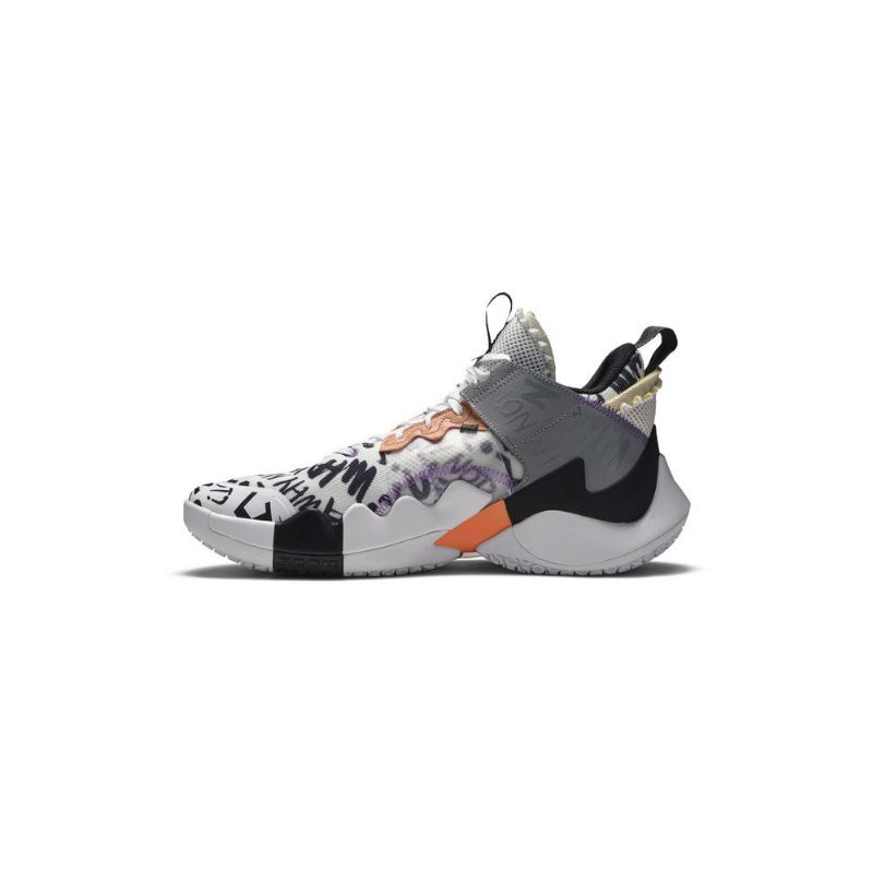 Air Jordan Why Not Zer0.2 Se Valkoinen Oranssi Harmaa Musta Miesten Kengät