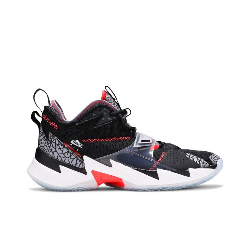 Air Jordan Why Not Zer0.3 Pf Musta Harmaa Punainen Valkoinen Miesten Kengät