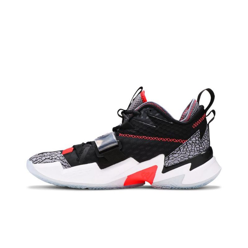 Air Jordan Why Not Zer0.3 Pf Musta Harmaa Punainen Valkoinen Miesten Kengät