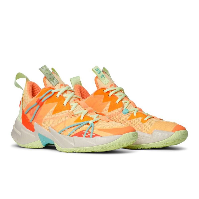 Air Jordan Why Not Zer0.3 Se Vaaleanpunainen Oranssi Keltainen Sininen Miesten Kengät
