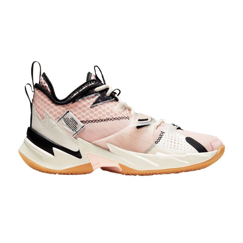 Air Jordan Why Not Zer0.3 Vaaleanpunaiset Mustavalkoiset Miesten Kengät