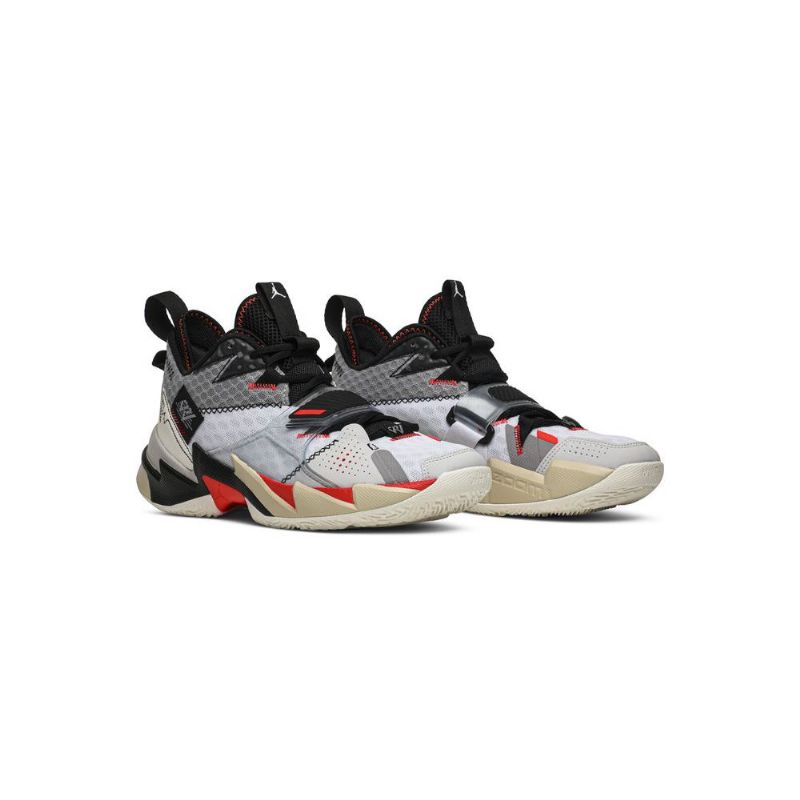 Air Jordan Why Not Zer0.3 Valkoinen Punainen Harmaa Musta Miesten Kengät