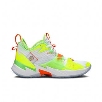 Air Jordan Why Not Zer0.3 Valkoinen Vihreä Oranssi Miesten Kengät