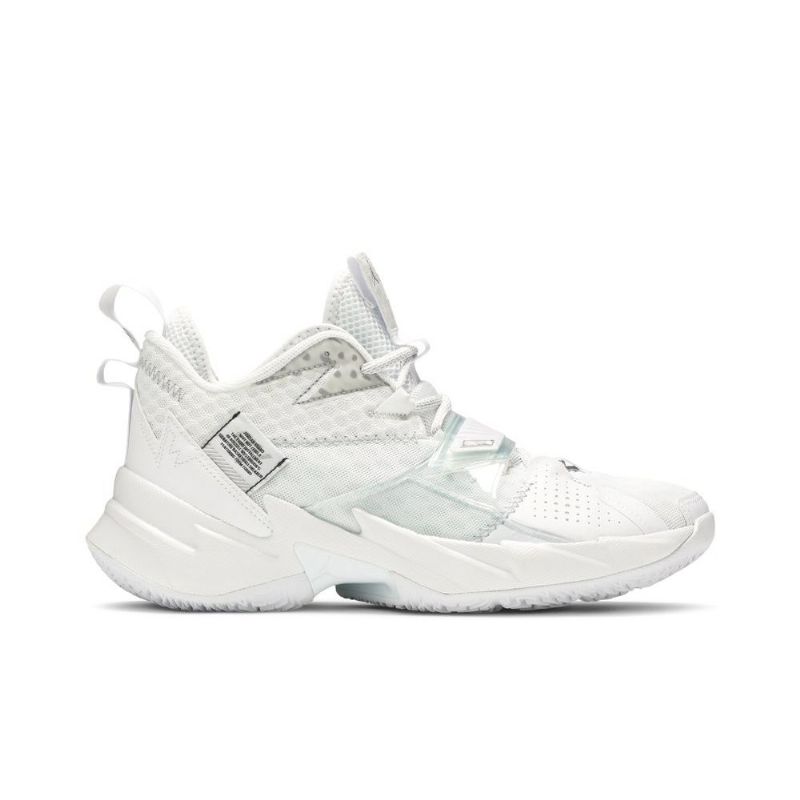 Air Jordan Why Not Zer0.3 Valkoiset Hopeiset Miesten Kengät