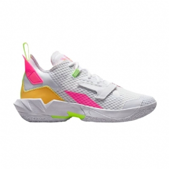 Air Jordan Why Not Zer0.4 Valkoinen Keltainen Vaaleanpunainen Miesten Kengät