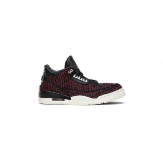 Air Jordan 3 Anna Wintour Retro Bordeaux Mustat Naisten Kengät