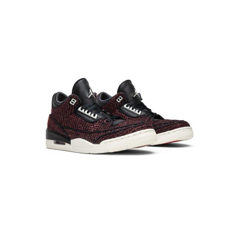 Air Jordan 3 Anna Wintour Retro Bordeaux Mustat Naisten Kengät