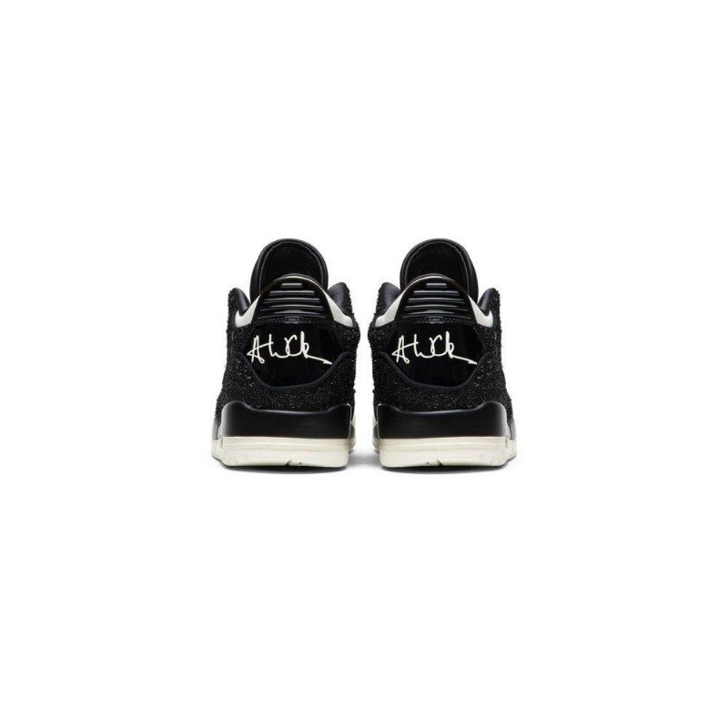 Air Jordan 3 Anna Wintour Retro Mustat Hopeiset Naisten Kengät