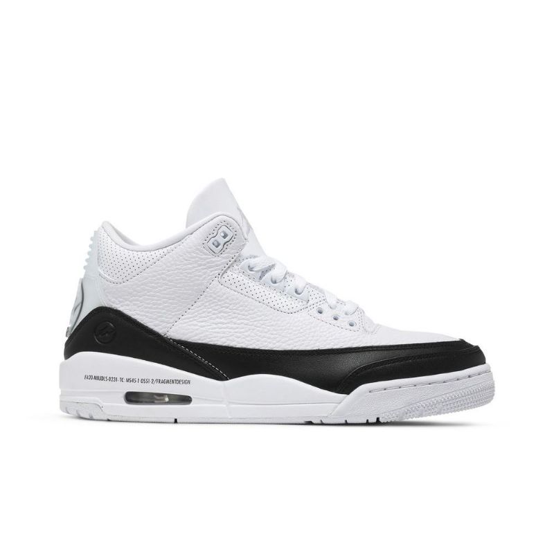 Air Jordan 3 Fragment Design Retro Sp Valkoiset Mustat Miesten Kengät