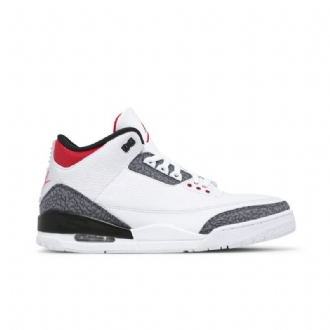 Air Jordan 3 Retro Denim Se Valkoinen Punainen Musta Miesten Kengät